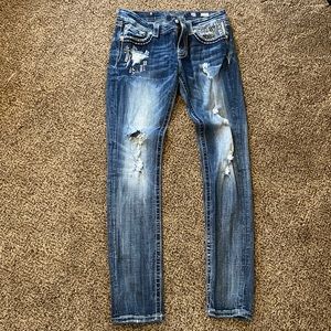 Miss Me cuffed skinny jeans. Size 31